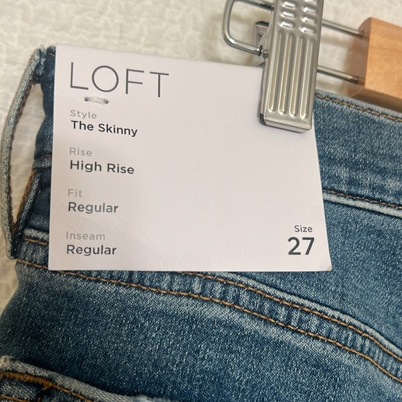 NWT Loft Women’s The Skinny High Rise Regular Denim - Picture 4 of 4